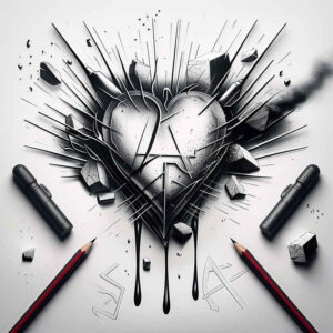 heart-with-wave – tattoo design ideas free ai generated – neotraditional-detailed-linework – for-nape – Gallery: hearts-inkby-ai
