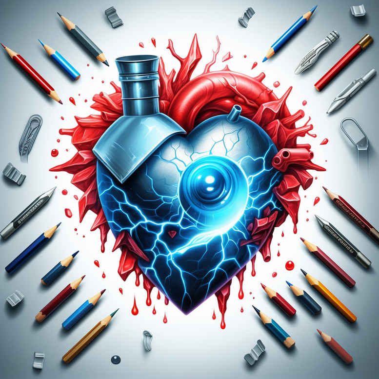 realistic-heart – tattoo design ideas free ai generated – surrealism-dreamlike – for-nape – Gallery: hearts-inkby-ai