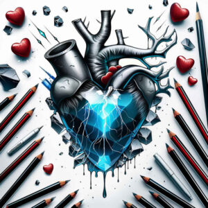 hearts tattoo design ideas vibrant anatomy detail for neck