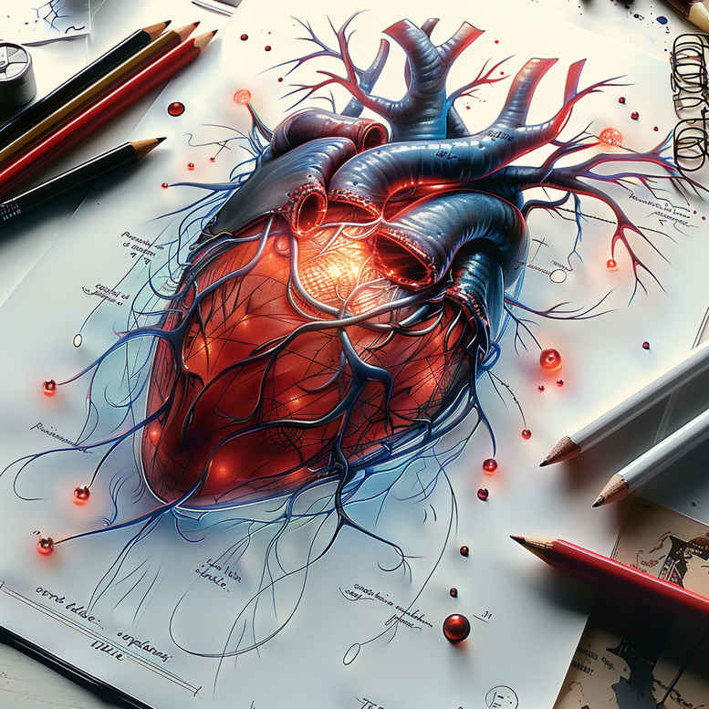 hearts tattoo design ideas Surrealism hallucinatory bold outlines embodying perseverance