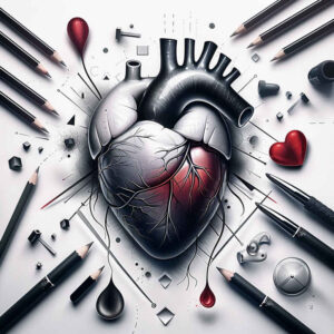 hearts tattoo design ideas Realism inner glow broken for side torso