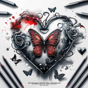 hearts tattoo design ideas volume effect delicate lines for triceps