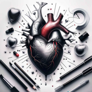 hearts tattoo design ideas smooth gradients detailed for outer arm