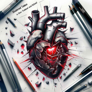 hearts tattoo design ideas refined lines emotional shows courage