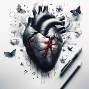 hearts tattoo design ideas mirrored effect entwined meaning resilience
