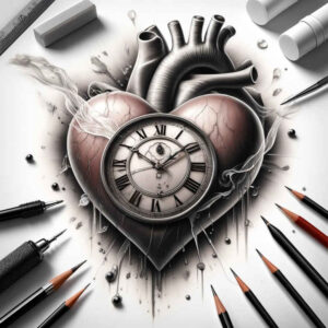 hearts tattoo design ideas classic shading expressive meaning courage
