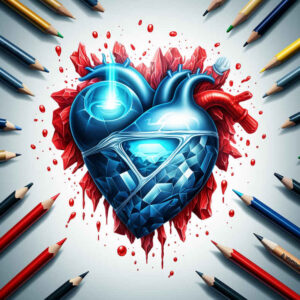 hearts tattoo design ideas Surrealism phantasm heart with wings embodying determination