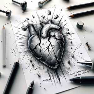 hearts tattoo design ideas ornamental heartbeat line shows endurance