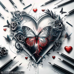 hearts tattoo design ideas low-key ornamental perseverance and power