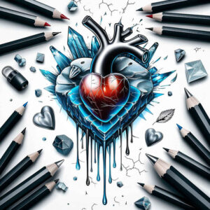 hearts tattoo design ideas Realism anatomical accuracy ornate for temple
