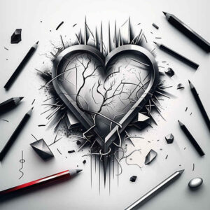 hearts tattoo design ideas Realism sharp focus ornate meaning strength