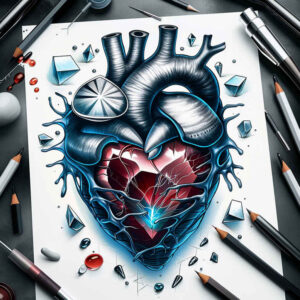hearts tattoo design ideas Realism realistic proportions ornate strength and power