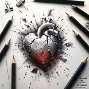 hearts tattoo design ideas drawing romantic symbolising determination