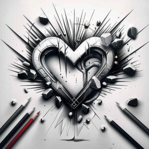 hearts tattoo design ideas ultra-detailed vibrant for upper thigh