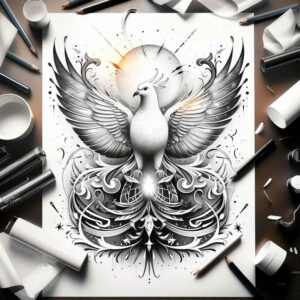 divine-spirit-earth – tattoo design ideas free ai generated – neotraditional-artistic-contrast – for-outer-arm – Gallery: holy-spirit-inkby-ai