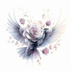 divine-spirit-heart – tattoo design ideas free ai generated – surrealism-distorted-perspective – for-upper-arm – Gallery: holy-spirit-inkby-ai