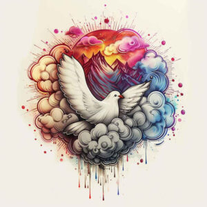 divine-spirit-within – tattoo design ideas free ai generated – neotraditional-crisp-lines – for-knee – Gallery: holy-spirit-inkby-ai