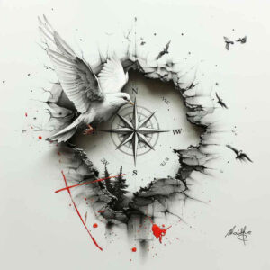 holy-spirit-fire – tattoo design ideas free ai generated – realism-micro-detail – for-back-shoulder – Gallery: holy-spirit-inkby-ai