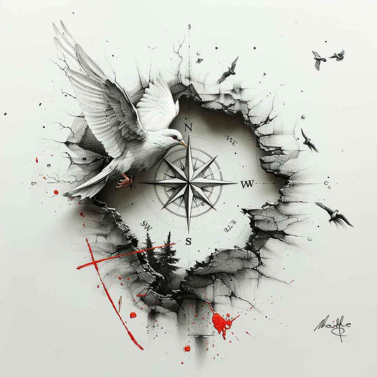 holy-spirit-fire – tattoo design ideas free ai generated – realism-micro-detail – for-back-shoulder – Gallery: holy-spirit-inkby-ai