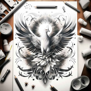 holy-spirit-symbol – tattoo design ideas free ai generated – realism-detailed-rendering – for-foot – Gallery: holy-spirit-inkby-ai