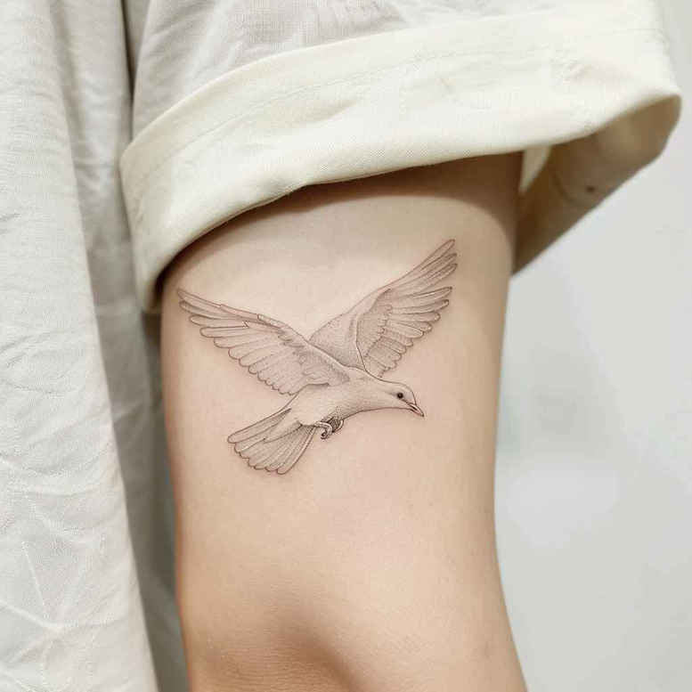 holy-spirit-symbol-tattoo-for-men – tattoo design ideas free ai generated – surrealism-fragmentation – for-back-shoulder – Gallery: holy-spirit-inkby-ai