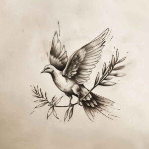 spirit-inspiration – tattoo design ideas free ai generated – surrealism-fantasy-inspired – for-calf – Gallery: holy-spirit-inkby-ai