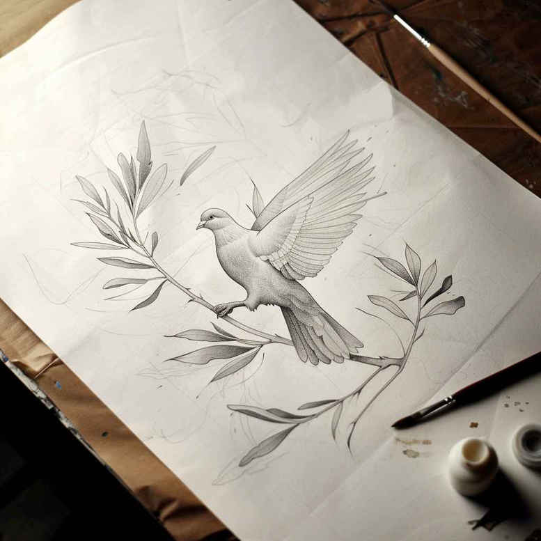 spirit-mystery – tattoo design ideas free ai generated – realism-vivid-detail – for-lower-back – Gallery: holy-spirit-inkby-ai
