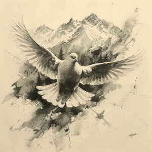 spirit-of-love – tattoo design ideas free ai generated – neotraditional-clean-fill – for-back – Gallery: holy-spirit-inkby-ai