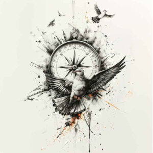 spirit-of-love – tattoo design ideas free ai generated – realism-seamless-blend – for-upper-chest – Gallery: holy-spirit-inkby-ai