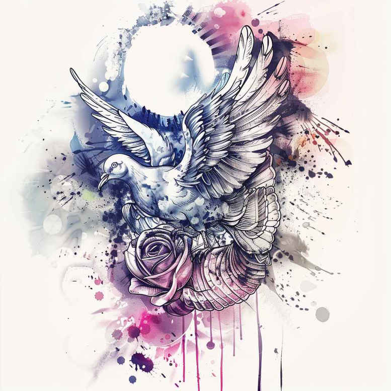 spirit-of-power – tattoo design ideas free ai generated – realism-high-resolution-tattoo – for-abdomen – Gallery: holy-spirit-inkby-ai
