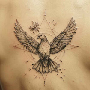 spirit-transformation – tattoo design ideas free ai generated – surrealism-unconscious-imagery – for-chest – Gallery: holy-spirit-inkby-ai