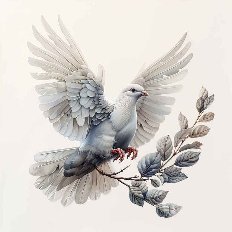 spiritual-care – tattoo design ideas free ai generated – neotraditional-textured-shading – for-collarbone – Gallery: holy-spirit-inkby-ai