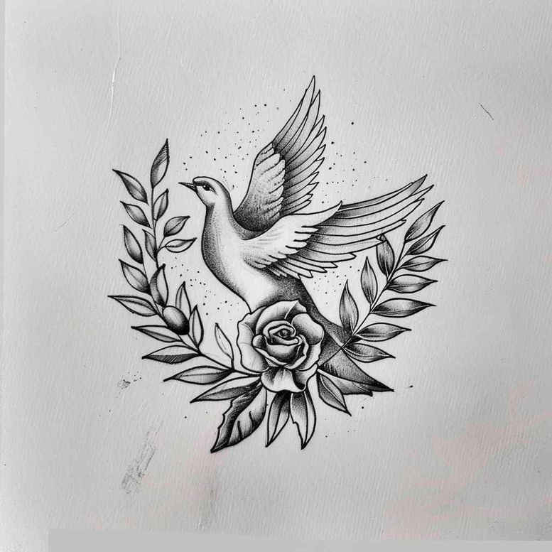 spiritual-strength – tattoo design ideas free ai generated – realism-real-shadows – for-outer-arm – Gallery: holy-spirit-inkby-ai