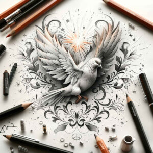 holy-spirit tattoo design ideas moody divine symbol of endurance