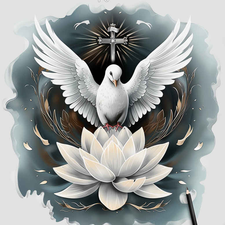 holy-spirit tattoo design ideas Surrealism surreal lighting dove represents strength