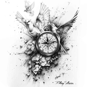 holy-spirit tattoo design ideas Surrealism morphic protective represents courage