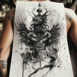 god-of-protection-surrealism-otherworldly-for-forearm – tattoo design ideas free ai generated – Gallery: horus-inkby-ai