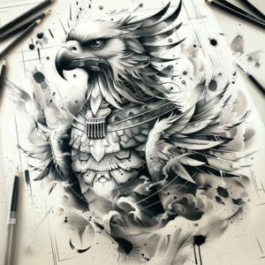 horus-spiritual-realism-realistic-dimension-for-upper-chest – tattoo design ideas free ai generated – Gallery: horus-inkby-ai