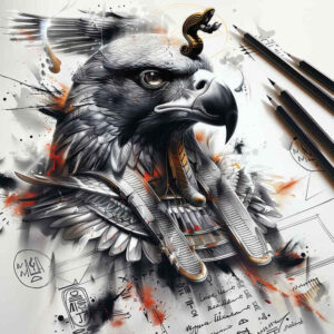 horus-emblem-tattoo-neotraditional-modern-classic-for-collarbone – tattoo design ideas free ai generated – Gallery: horus-inkby-ai