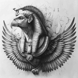 horus tattoo design ideas sharp contrast mythology shows courage