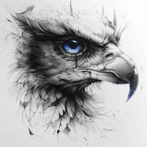 horus tattoo design ideas refined lines protection for upper arm