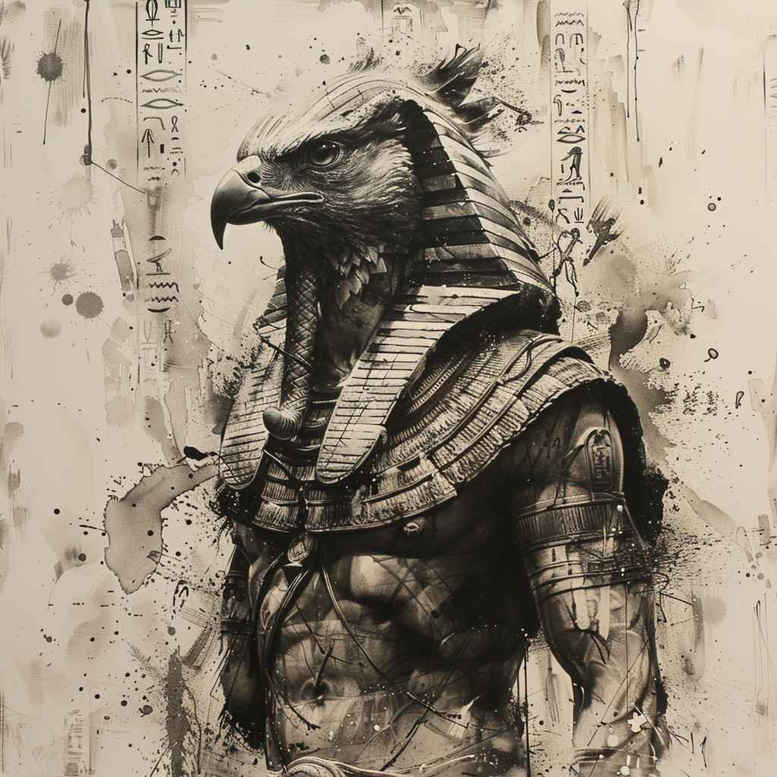 horus tattoo design ideas ornate sky for upper back