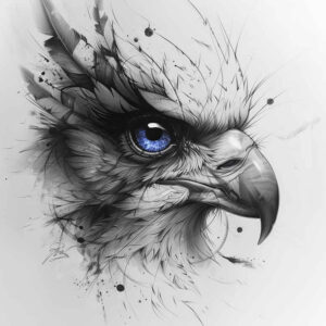 horus tattoo design ideas Realism ultra detailed wing detail symbol of perseverance
