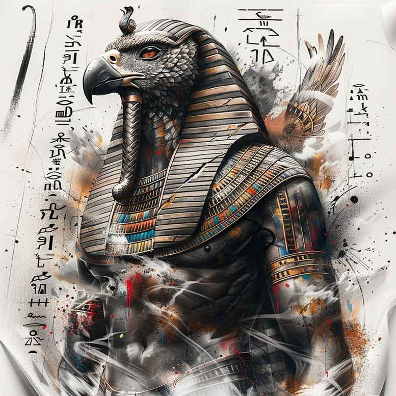 horus tattoo design ideas Surrealism visual paradox winged shows strength