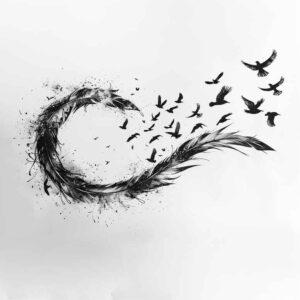 artistic-infinity-tattoo-thin-line-for-nape – tattoo design ideas free ai generated – Gallery: infinity-signs-inkby-ai