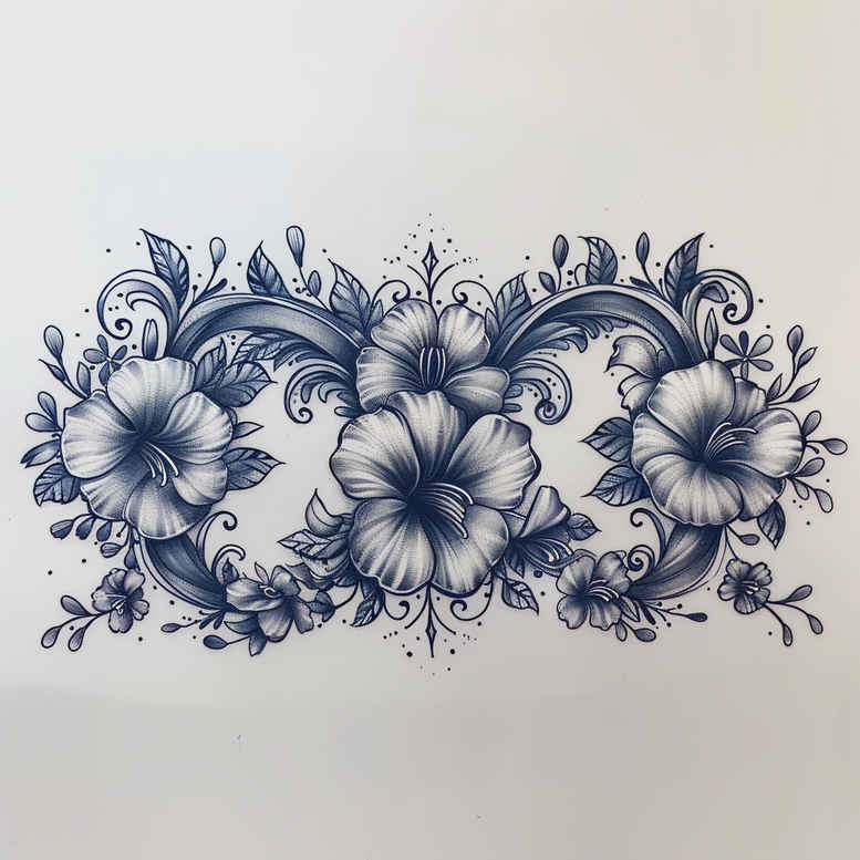 infinity-with-shadow-fine-dot-for-lower-back – tattoo design ideas free ai generated – Gallery: infinity-signs-inkby-ai