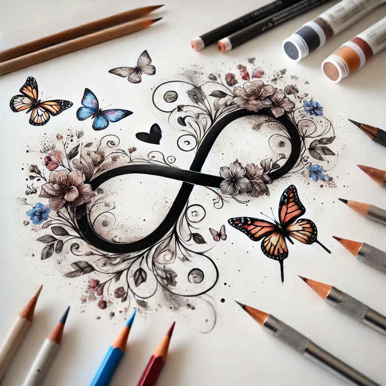 never-ending-sign-airy-for-stomach – tattoo design ideas free ai generated – Gallery: infinity-signs-inkby-ai