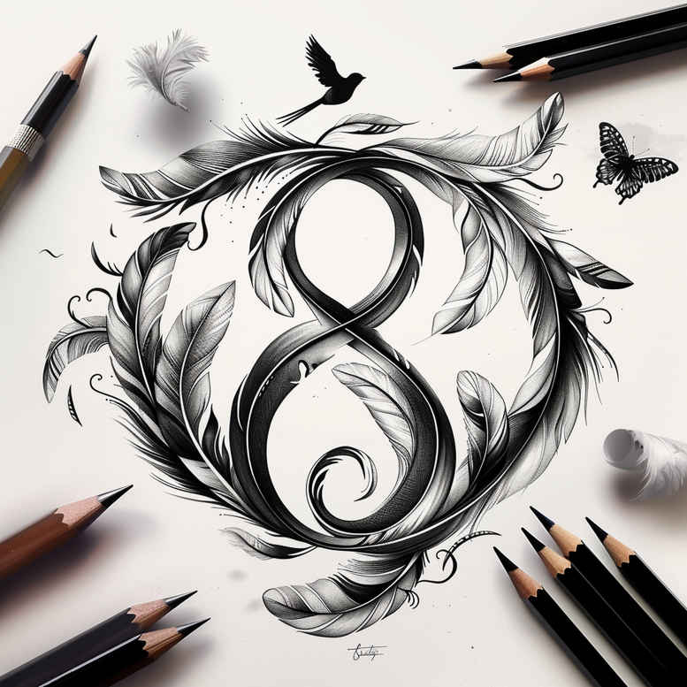 never-ending-sign-quiet-for-forearm – tattoo design ideas free ai generated – Gallery: infinity-signs-inkby-ai