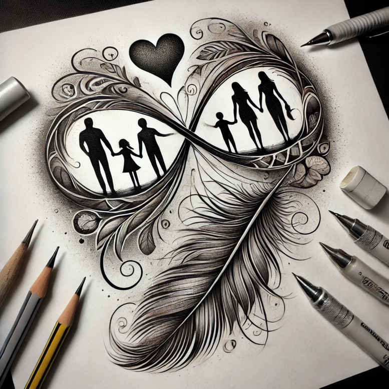 infinite-line-uncluttered-for-biceps – tattoo design ideas free ai generated – Gallery: infinity-signs-inkby-ai