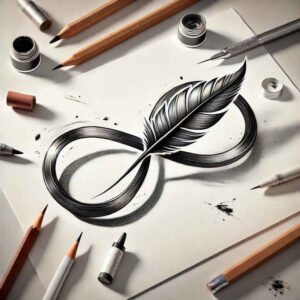 infinity-silhouette-concise-for-collarbone – tattoo design ideas free ai generated – Gallery: infinity-signs-inkby-ai